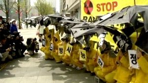 Manifestation anti-nucléaire à Séoul