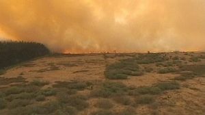 Area of natural beauty burns in Belgium