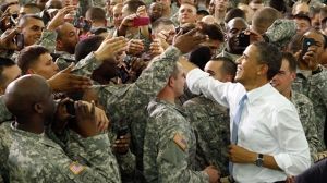 Obama in message to troops at Fort Campbell