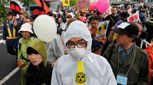 anti-nuclear rally in Tokyo