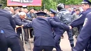 Ukrainian nationalist protests anger Moscow