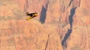 Jetman swoops over the Grand Canyon
