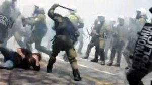 Greek police suspended in brutality probe