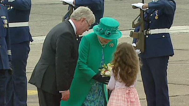 British Queen arrives in Dublin for historic visit