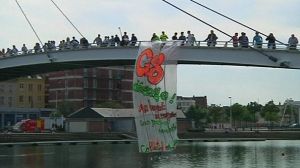 Anti G8 protest in France