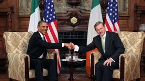 Obama revendique des “liens de sang” avec l’Irlande
