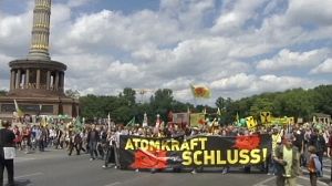 Les Allemands dans la rue contre le nucléaire