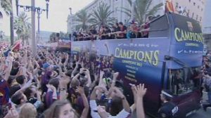 Football: Le Barça fait la fête