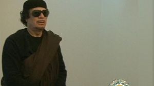 Gaddafi speaks as NATO pounds Tripoli