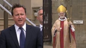 Cameron rejects Church attack on spending cuts