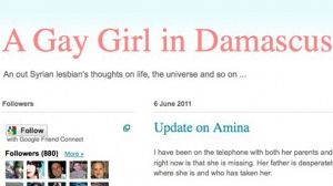 Syrian activists’ anger at fake gay blog