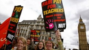 British teachers announce mass strike over pensions