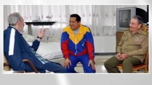 Chavez meets Castros in Cuba after operation