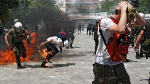 Protesters run wild in Athens