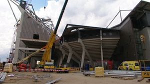 One dead, 14 hurt in Dutch stadium collapse
