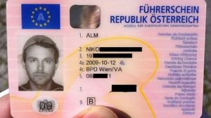 Austrian man uses his noodle for driving licence