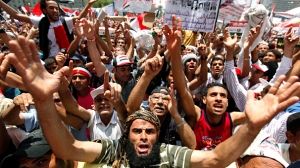 “vendredi du dernier avertissement’ place Tahrir en Egypte