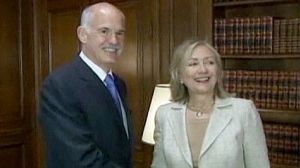 Hillary Clinton au chevet de la Grèce