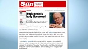 Murdoch, mort dans son jardin : un canular de pirates