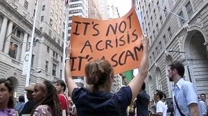 Protesters target Wall St over US debt bill