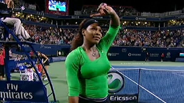 Serena in Toronto semis after shaky start against Safarova
