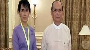 Aung San Suu Kyi rencontre le président birman