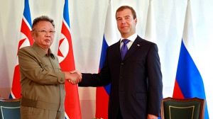 Kim Jong-il rencontre Dmitri Medvedev en Sibérie