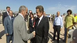 Cameron and Sarkozy arrive in Libya
