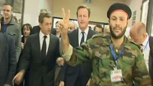 Cameron and Sarkozy bring message of support to Tripoli