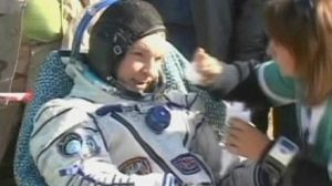 Safe landing for astronauts in Kazakhstan