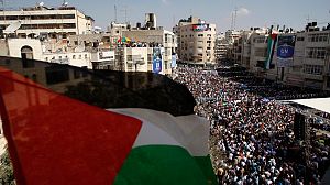 Les Palestiniens manifestent pour leur Etat à l’ONU