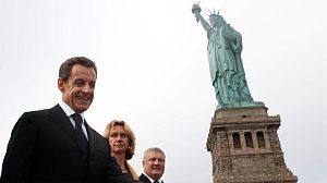 Sarkozy marks Statue of Liberty anniversary