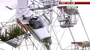 Australie : un ULM s’encastre dans une grande roue