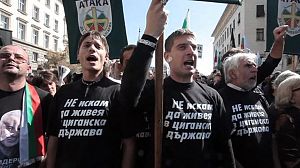 Bulgarian rally against Roma gypsies