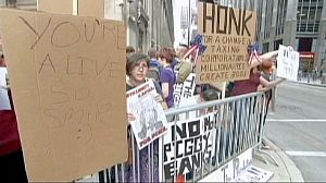 Chicago holds rallies against recession