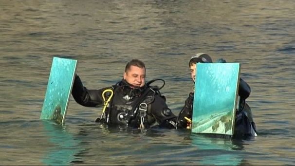 Under-watercolour paintings making a splash