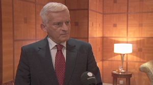 Buzek holds talks with Libyan PM Jibril