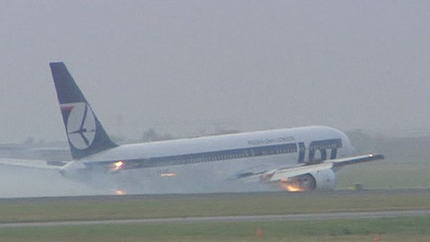 Dramatic emergency landing in Poland