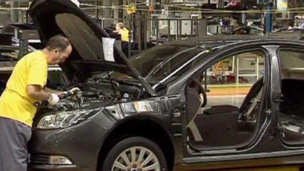 Euro zone factory data boosts recession fears