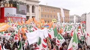Italians rally against Berlusconi