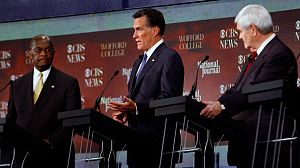 Republican rivals talk tough on foreign policy