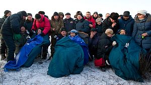 Soyuz lands safely in Kazakhstan