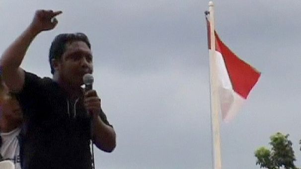 Massive worker rally in Indonesia