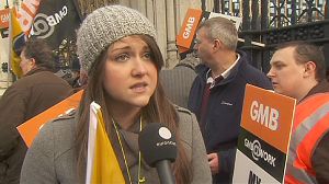 Grande-Bretagne: des manifestants de toutes générations pour défendre les retraites