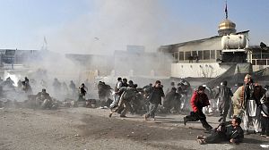 Pilgrims among scores dead Afghanistan blasts