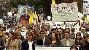 Colombians on the march against FARC