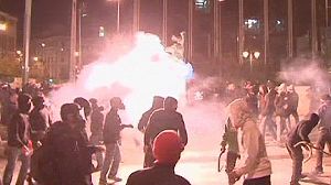More clashes as Greek budget approved