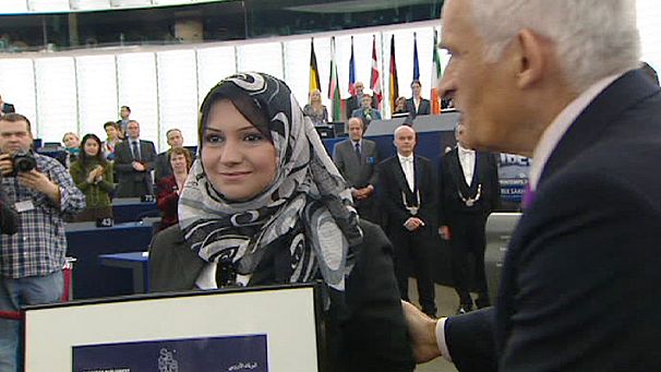 Arab Spring activists receive Sakharov Prize