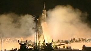 Multinational Soyuz crew blasts off for ISS