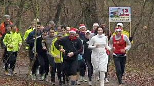 Germany’s goose runners get rid of festive flab